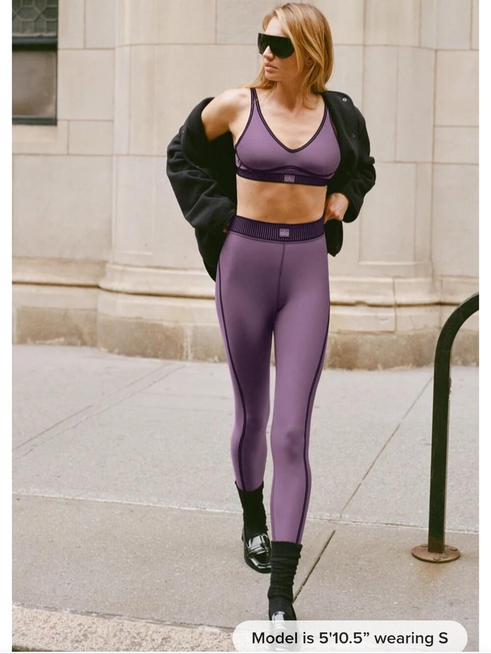 ALO Yoga Airlift High-Waist 7/8 Line Up Legging Bra and Leggings Set NWT